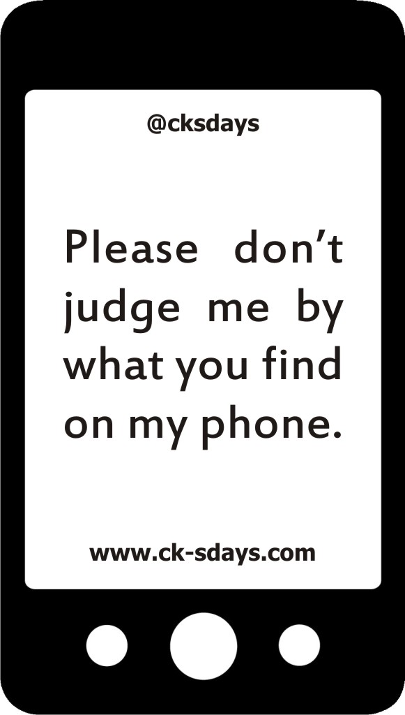 don't judge by phone